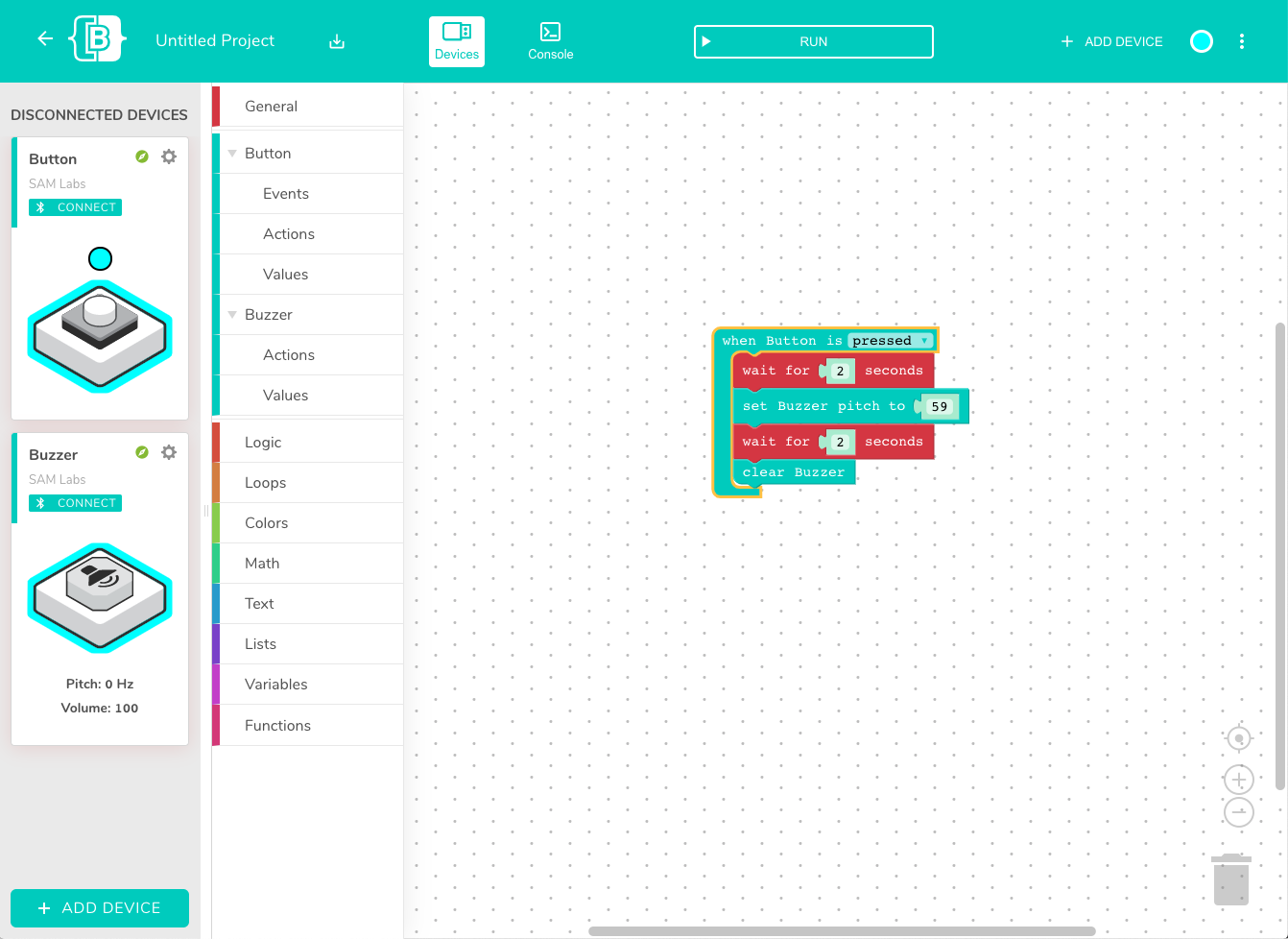 How do I use Virtual Blocks on SAM Blockly?